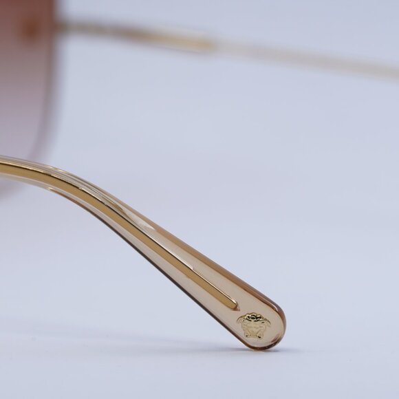 ?️ New Versace VE2246D 1002I3 Sunglasses - Gold Frame, Pink Gradient Lenses main image 7